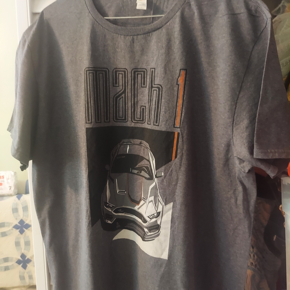 Ford Gray Mach 1 Mustang Graphic Tee